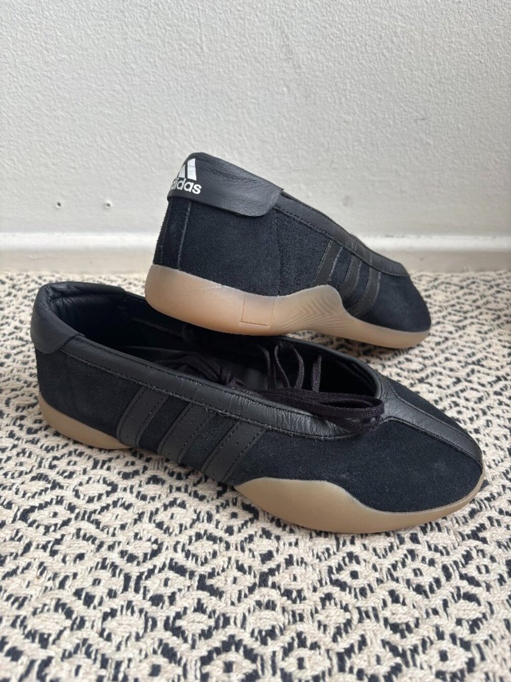 New, Adidas Taekwondo Mei Ballet Flat Core Black, size 8 US